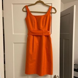 Orange J. Crew Dress with Pockets!